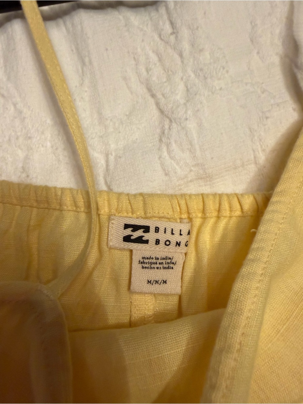 Billabong Sunbeam Tie Belted Cotton Blend Sundress - Picture 5 of 6